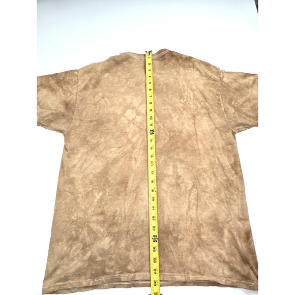 The Mountain Native American Bald Eagle Brown Tan Tie Dye T-shirt Size L 2009 - Picture 10 of 13